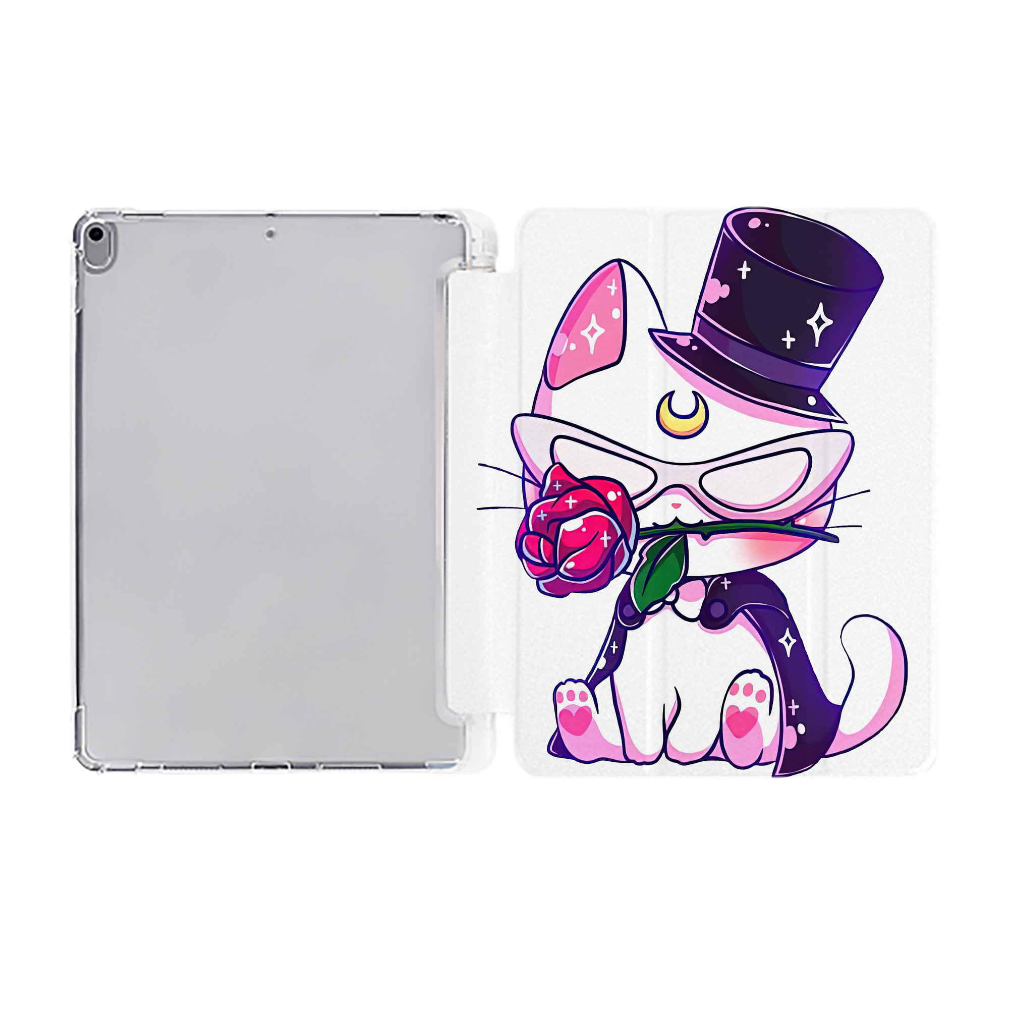 （画像用） 美少女戦士セーラームーン Sailor Moon IPad ケース ペン収納付き 三つ折りスタンド PUレザー×シリコン 対応機種9.5/10.5/10.9インチ